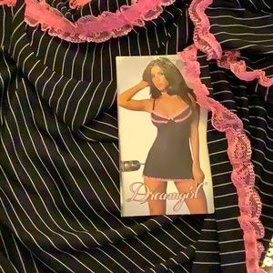 Valentine’s Lingerie Black & Pink Small